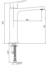 ECA Tiera Orta Boy Tip Lavabo Bataryası Beyaz Renkli  104888003 - 2