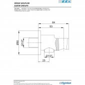ECA Ankastre Duş Çıkış Dirseği  102199523 thumbnail 2