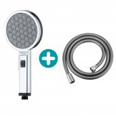 T-MAY Banyo Gediz El Duş Başlığı+Vera Banyo Duş Hortumu Pvc Kopmaz - 1