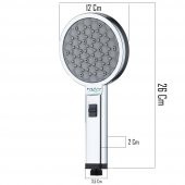 T-MAY Banyo Gediz El Duş Başlığı+Vera Banyo Duş Hortumu Pvc Kopmaz - 3