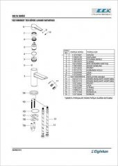ECA Delta Lavabo Bataryası Tek Gövde 102108686 20 Yıl Garantili thumbnail 2