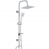 Eca Spylos Banyo Bataryası+T-May Banyo Çam Kare Tepe Duş Takımı Seti Paslanmaz Krom - 2