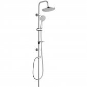 ECA Spylos Banyo Bataryası+T-MAY Banyo Lidya Oval Tepe Duş Takımı Seti Paslanmaz Krom - 4