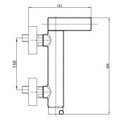 ECA İcon Banyo Bataryası+T-MAY Banyo Gediz Oval Tepe Duş Takımı Seti Paslanmaz Krom thumbnail 3