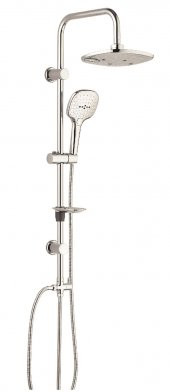 ECA Dalia Banyo Bataryası+T-MAY Banyo Ayvacık Elips Tepe Duş Takımı Seti Paslanmaz Krom - 4