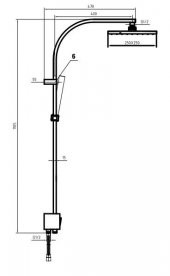 Eca Tiera Kolonlu Banyo Tepe Duş Sistemi Kare Takım 102158012 E.c.a. thumbnail 2