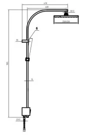 ECA Tiera Banyo Bataryası 469+Tiera Kolonlu Tepe Duş Seti 012    2li Set thumbnail 6
