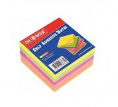 Globox 6636 4 Neon Renk Yapışkanlı Not Kağıdı- 75x75 400 Yaprak - 1