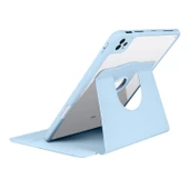 iPad Pro 11 (3.Nesil) Termik Kalem Bölmeli Dönebilen Standl Kılıf - 8