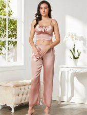 Pierre Cardin Kadın 3 lü Gelin Saten Pijama ve Sabahlık Takımı 2075 - 3