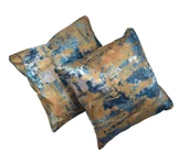 Maki Home Dekoratif Koltuk Kanepe Kadife Kırlent Kılıfı 2 Adet 42x42 cm Model 24 - 2