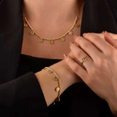 14 Ayar Altın Tuğralı Dorika Bileklik thumbnail 2