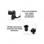 Her Motora Uyumlu - Isıtmalı Elcik Motosiklet Bisiklet El Isıtıcı Elcikler A69 - 2