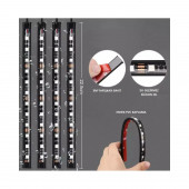 12 Ledli Ayak Altı LED Sese Duyarlı Rgb Kumandalı LED AA163 - 2