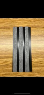 Renkli Duvarlar 12x95cm Atc Gri Antrasit Dekoratif Görünüm Pvc Kaplama Lambiri - 2