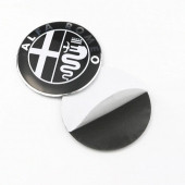 ALFA ROMEO LOGOLU 4 ADET 56MM JANT GÖBEK STICKER (SİYAH-GÜMÜŞ) thumbnail 3