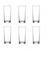 Lav ince taban limonata bardak - 6 lı rakı bardağı - 1