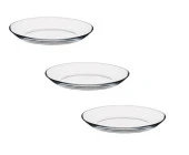 Paşabahçe invitation 3 lü mini kayık tabak - kahvaltılık çerezlik 17x13cm. - 1