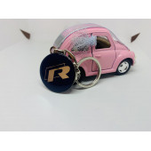 VOLKSWAGEN R LOGOLU ÇİFT TARAFLI DAMLA ANAHTARLIK (2 ADET LACİVERT-GÜMÜŞ) thumbnail 4