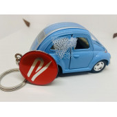 VOLKSWAGEN R LOGOLU ÇİFT TARAFLI DAMLA ANAHTARLIK (2 ADET KIRMIZI-GÜMÜŞ) thumbnail 1