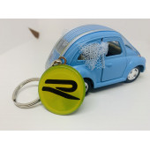 VOLKSWAGEN R LOGOLU ÇİFT TARAFLI DAMLA ANAHTARLIK (2 ADET SARI-SİYAH) thumbnail 1