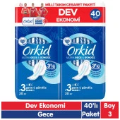 Orkid Ultra Extra Gece Ped Cesaret Paketi 40 Adet - 1