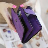 Mini Suni Deri Kadın Cüzdanı - 5