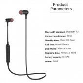 AWEI B930BL manyetik kulaklık spor Stereo kablosuz kulaklık mikrofon bas - 7