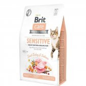 Brit Care Sensitive Hypo-Allergenic Somonlu Ve Hindili Tahılsız Yetişkin Kedi Maması 7 Kg - 1