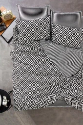 MS210LND Tek Kişilik Çift Taraflı Nevresim Takımı - 2