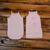 Kız Bebek Fırfırlı İp Askılı Zıbın Body 4 lü - 1