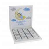 48 Adet Aydedeli Bebek İsim Etiketli Madlen Çikolata Erkek - 2