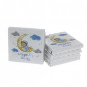 48 Adet Aydedeli Bebek İsim Etiketli Madlen Çikolata Erkek - 3