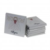 72 Adet Gelinlik Damatlık İsim Etiketli Madlen Söz Nişan Çikolatası - 4