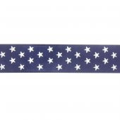 2,5cm x 5metre Kumaş Kurdela Parlak Yıldızlı - 2