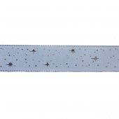 2,5cm x 5metre Parlak Yıldızlı Kumaş Kurdela - 9