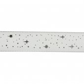 2,5cm x 5metre Parlak Yıldızlı Kumaş Kurdela - 10