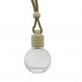 12 Adet 8cc Araba Kokusu Şişesi Bambu Kapaklı Yuvarlak - 3