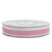 1,5cm x 20metre Puanlı Grogren Kurdela Kenarı Oyalı - 3