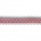 1,5cm x 20metre Puanlı Grogren Kurdela Kenarı Oyalı - 4