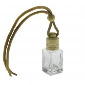 12 Adet 8cc Araba Kokusu Şişesi Bambu Kapaklı Dikdörtgen - 2