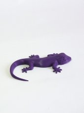 3D Kertenkele Gecko Figürlü Model Oyuncak - Mor thumbnail 1