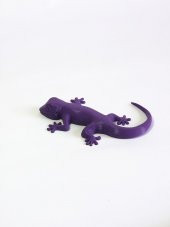 3D Kertenkele Gecko Figürlü Model Oyuncak - Mor thumbnail 2