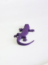3D Kertenkele Gecko Figürlü Model Oyuncak - Mor thumbnail 4