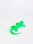 3D Kertenkele Gecko Figürlü Model Oyuncak - Neon Yeşili - 2