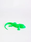 3D Kertenkele Gecko Figürlü Model Oyuncak - Neon Yeşili - 1