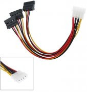 PrimeX PX-5101 3 port Sata Çoklayıcı, Molex to 3xSata Power Hdd/DVD/SSD PSU Güç Kablosu - 4