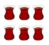 Paşabahçe aurora çay bardak - 6 lı cam çay bardağı - 1