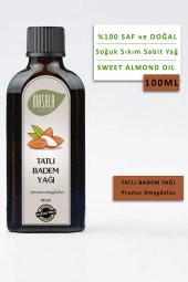 Masala Tatlı Badem Yağı 100 ml.  Soğuk Pres (Sweet Almond Carrier Oil) thumbnail 1