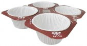 KAP KEK KAPSÜLÜ TRAY MODELİ BEYAZ 4LÜ SET - 1